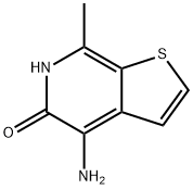4-胺-7-甲基噻吩并[2,3-C]吡啶-5-醇 结构式