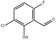 3-氯-6-氟-2-羟基苯甲醛 结构式