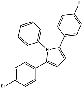 1H-Pyrrole, 2,5-bis(4-bromophenyl)-1-phenyl- 结构式