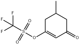 1-(三氟甲磺酰基)-1-羟基-5-甲氧基-环己烯3-酮 结构式