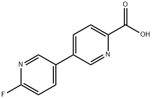 6'-氟-[3,3'-联吡啶]-6-羧酸 结构式