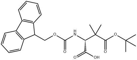 Fmoc-beta-dimethyl-Asp(OtBu)-OH 结构式