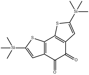 Benzo[2,1-b:3,4-b']dithiophene-4,5-dione, 2,7-bis(trimethylsilyl)- 结构式