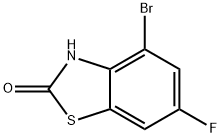 6-氟-4-溴-2(3H)苯并噻唑酮 结构式