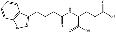 L-Glutamic acid, N-[4-(1H-indol-3-yl)-1-oxobutyl]- 结构式