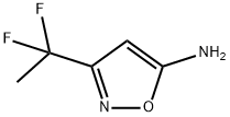 3-(1,1-DIFLUOROETHYL)-1,2-OXAZOL-5-AMINE 结构式