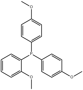 (2-methoxyphenyl)bis(4-methoxyphenyl)phosphine 结构式