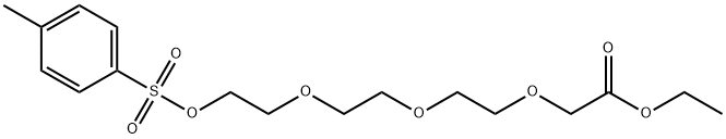 2-(2-(2-(2-(甲苯磺酰氧基)乙氧基)乙氧基)乙氧基)乙酸乙酯 结构式