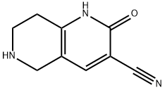 2-氧代-1,2,5,6,7,8-六氢-1,6-二氮杂萘-3-甲腈 结构式