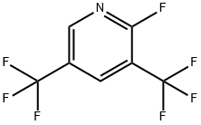 2-氟-3,5-双(三氟甲基)吡啶 结构式