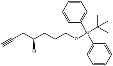 1,1''-[[[(4R)-4-Chloro-6-heptyn-1-yl]oxy](1,1-dimethylethyl)silylene]bis[benzene] 结构式