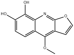 Furo[2,3-b]quinoline-7,8-diol, 4-methoxy- 结构式