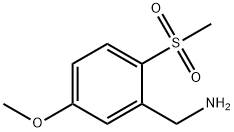 Benzenemethanamine, 5-methoxy-2-(methylsulfonyl)- 结构式