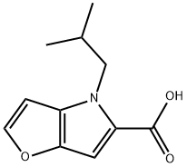 4-异丁基-4H-呋喃[3,2-B]吡咯-5-羧酸 结构式