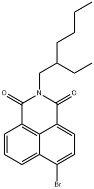 6-溴-2-(2-乙基己基)-1H-苯并[DE]异喹啉-1,3(2H)-二酮 结构式