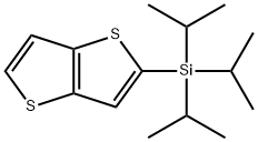 三异丙基(噻吩并[3,2-B]噻吩-2-基)硅烷 结构式