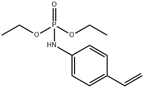Phosphoramidic acid, N-(4-ethenylphenyl)-, diethyl ester 结构式