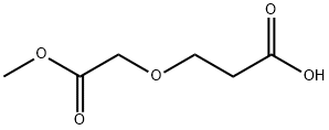 3-(2-甲氧基-2-氧代乙氧基)丙酸 结构式