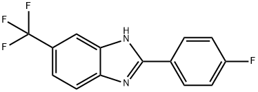 1H-Benzimidazole, 2-(4-fluorophenyl)-6-(trifluoromethyl)- 结构式