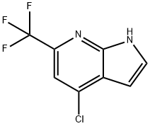 4-chloro-6-(trifluoromethyl)-1H-pyrrolo[2,3-b]pyridine 结构式