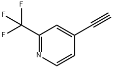 4-乙炔基-2-(三氟甲基)吡啶 结构式