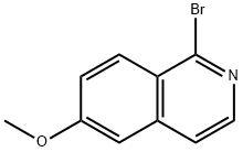 1-溴-6-甲氧基异喹啉 结构式