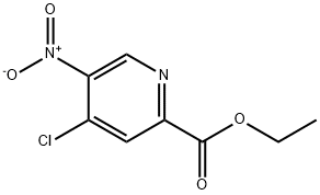 4-氯-5-硝基吡啶甲酸乙酯 结构式