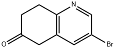 3-溴-7,8-二氢喹啉-6(5H)-酮 结构式
