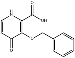 2-Pyridinecarboxylic acid, 1,4-dihydro-4-oxo-3-(phenylmethoxy)- 结构式