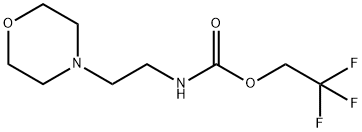 2,2,2-三氟乙基-N-[2-(吗啉-4-基)乙基]氨基甲酸酯 结构式