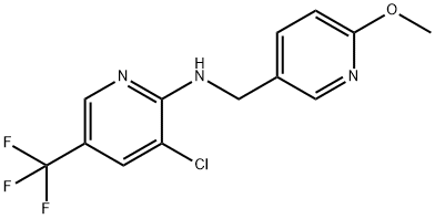 3-Pyridinemethanamine, N-[3-chloro-5-(trifluoromethyl)-2-pyridinyl]-6-methoxy- 结构式