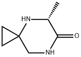 4,7-Diazaspiro[2.5]octan-6-one, 5-methyl-, (5R)- 结构式