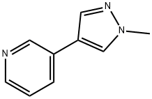 3-(1-甲基-1H-吡唑-4-基)吡啶 结构式