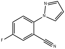 5-Fluoro-2-(1H-pyrazol-1-yl)benzonitrile 结构式