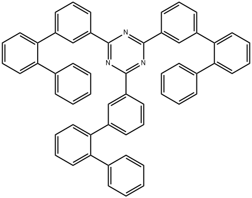 1,3,5-Triazine, 2,4,6-tris([1,1':2',1''-terphenyl]-3-yl)- 结构式