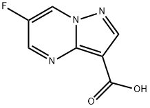 6-氟吡唑并[1,5-A]嘧啶-3-羧酸 结构式