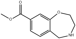 2,3,4,5-四氢苯并[F][1,4]氧氮杂-8-羧酸甲酯 结构式