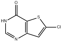 6-氯噻吩并[3,2-D]嘧啶-4(3H)-酮 结构式
