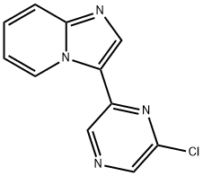 Imidazo[1,2-a]pyridine, 3-(6-chloro-2-pyrazinyl)- 结构式