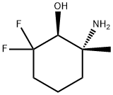 (1S,2R)-2-amino-6,6-difluoro-2-methylcyclohexan-1-ol 结构式