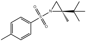 (2R)-2-(1,1-二甲基乙基)-2-甲基-1-[(4-甲基苯基)磺酰基]氮丙啶 结构式