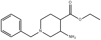3-Amino-1-benzyl-piperidine-4-carboxylic acid ethyl ester 结构式