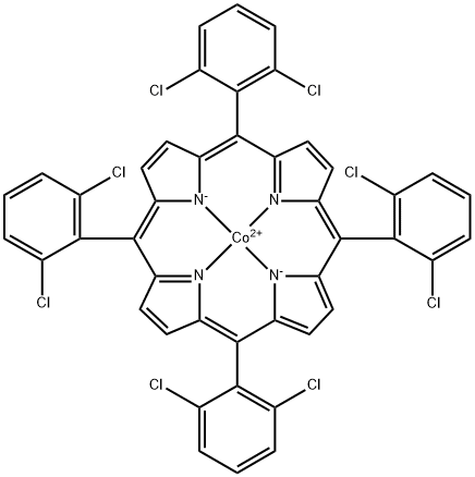 Cobalt, [5,10,15,20-tetrakis(2,6-dichlorophenyl)-21H,23H-porphinato(2-)-κN21,κN22,κN23,κN24]-, (SP-4-1)- 结构式