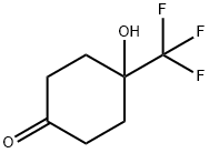4-Hydroxy-4-(trifluoromethyl)cyclohexan-1-one 结构式