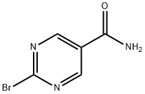 2-溴嘧啶-5-甲酰胺 结构式