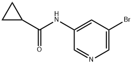 Cyclopropanecarboxamide, N-(5-bromo-3-pyridinyl)- 结构式