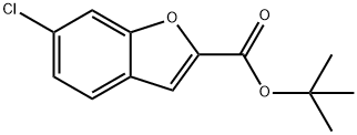 2-Benzofurancarboxylic acid, 6-chloro-, 1,1-dimethylethyl ester 结构式