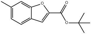2-Benzofurancarboxylic acid, 6-methyl-, 1,1-dimethylethyl ester 结构式