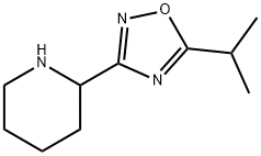 5-异丙基-3-(哌啶-2-基)-1,2,4-噁二唑 结构式