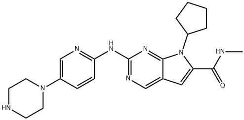 Ribociclib Impurity 2(N-desmethyl Ribociclib) 结构式